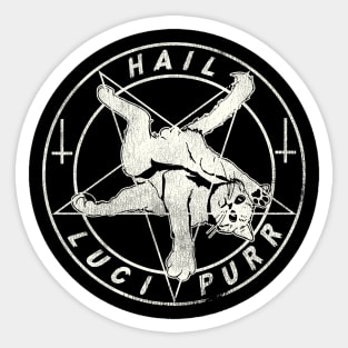 HAIL LUCIPURR! Sticker